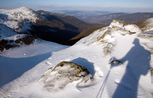 winter shadow selfportrait mountains hiking whitemountains alpine wilderness appalachiantrail presidentialrange mtclay jewelltrail clayloop