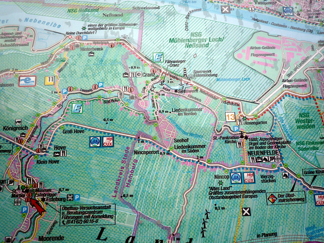 plan / map of detail of "Altes Land"