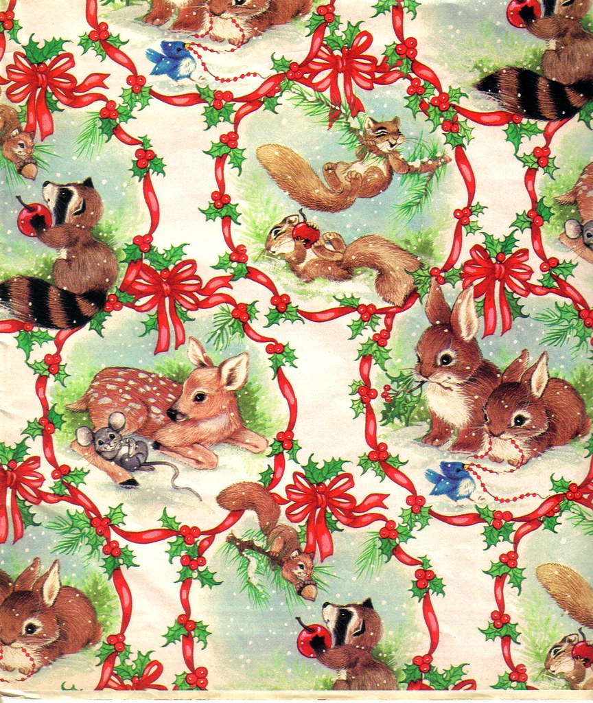 VINTAGE CHRISTMAS GIFT WRAP - a photo on Flickriver
