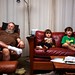grandpa and grandsons watching nick's movie pick   james bond goldfinger    MG 1750