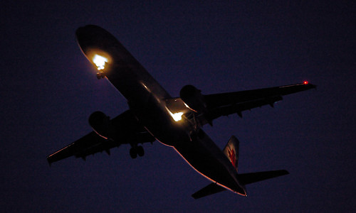 sunset calgary silhouette night aircraft alberta airliner yyc aircanada