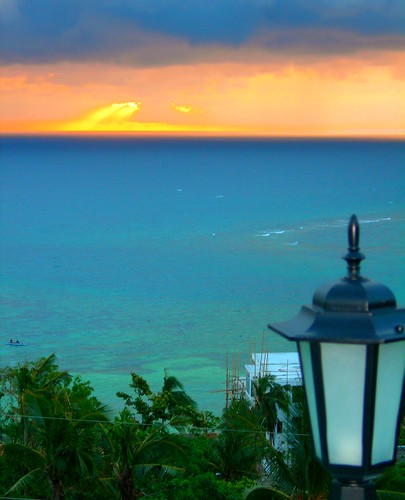 sunset beach sunrise asia philippines resort tropical boracay visayas aklan