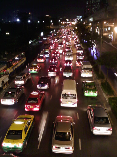 traffic jam in bangkok
