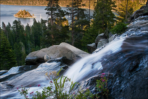 california nature evening waterfall scenic laketahoe emeraldbay eaglefalls