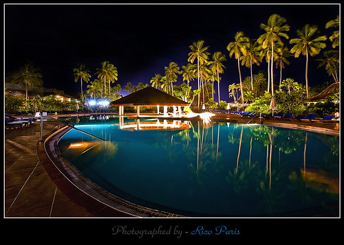 longexposure pool fiji lights tripod nightexposure coralcoast ricoparis lowlightexposure navitiresort ric0p