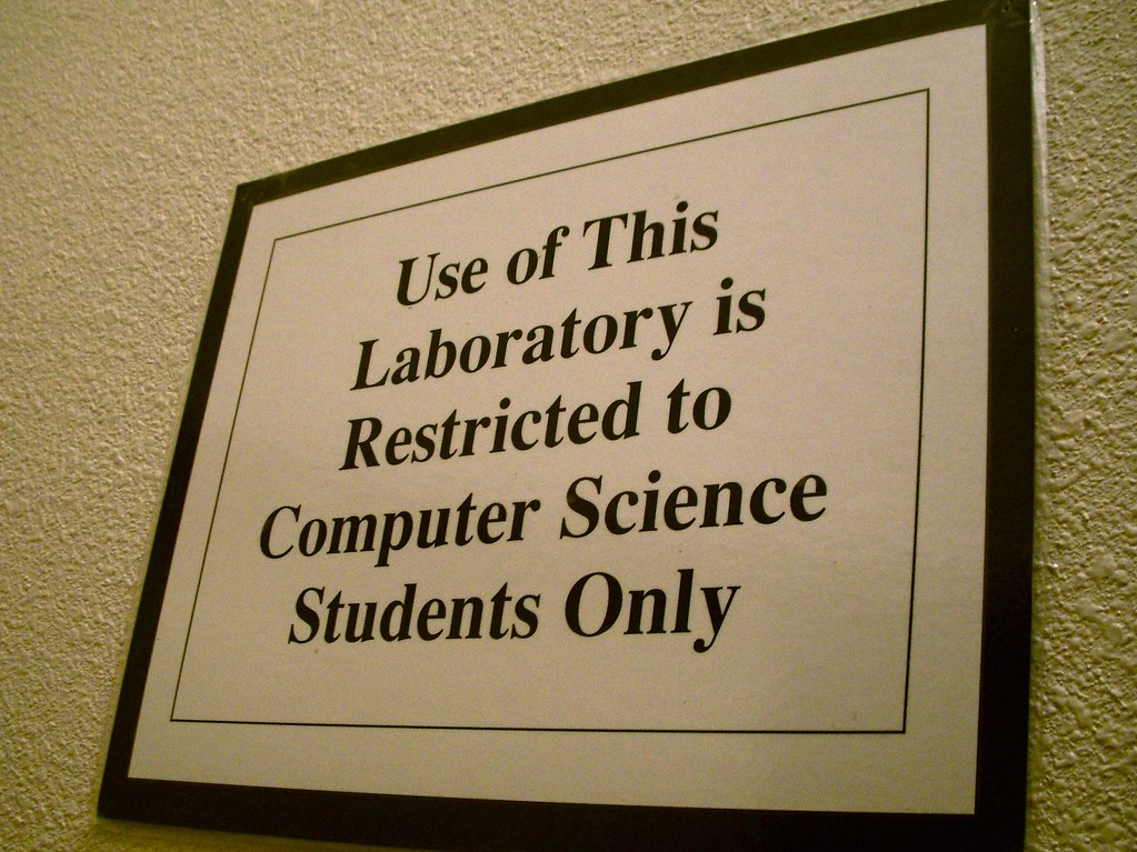 1990 Computer Lab Sign
