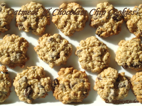 Oatmeal Chocolate chip cookies 