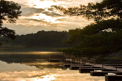 park ohio water clouds sunrise canon reflections pier fishing dock solitude peaceful silvercreek tamron summitcounty 50d boatslips 1750mm mseals