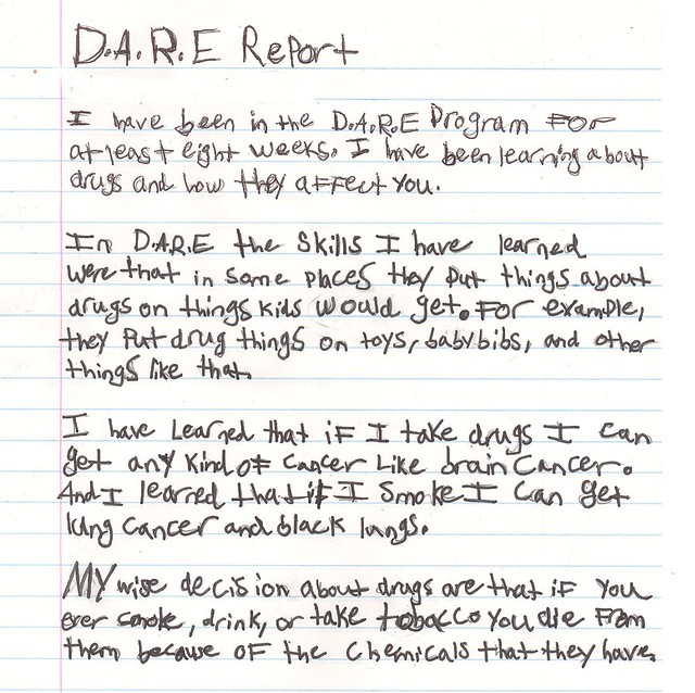 D.A.R.E. Essay - Writing
