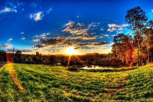sunset photoshop hills hdr 2010 decade gympie