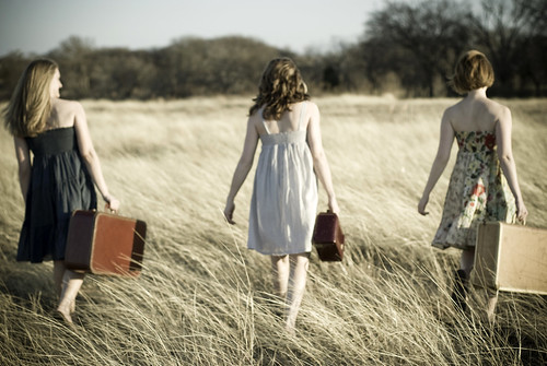 winter girls sunset summer blur grass radio vintage walking 50mm becca back emily warm dof dress country dry dreamy desaturated suitcase ©wadegriffith2010