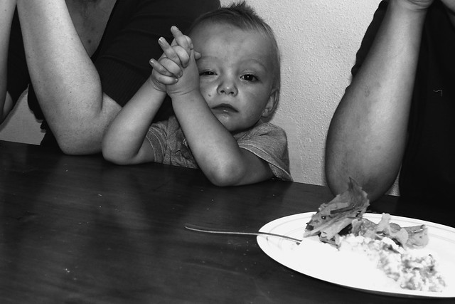 Child while food is blessed 2