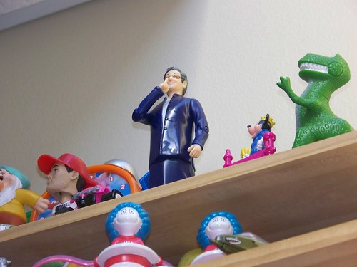 229/365 (January 26, 2009) - Nancy Pearl on the Toy Wall