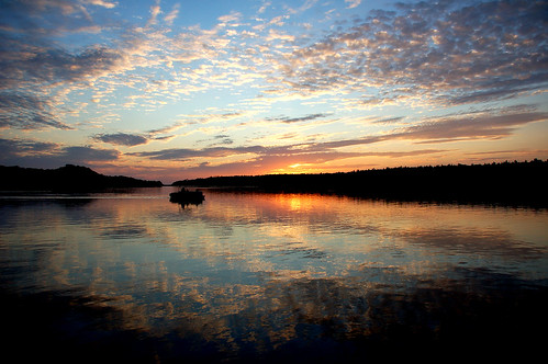 statepark sunset sky lake reflection water clouds boats fishing nikon michigan ducklake ducklakestatepark ducklakemichigan