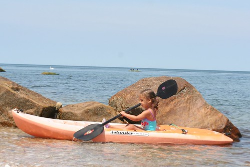 sea girl island long kayak young paddling aby