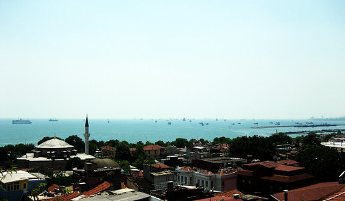 blue sea sky view little ships turkiye istanbul mosque deniz mavi sophia marmara hagia gökyüzü manzara camii ayasofya küçük denizi gemiler binbirdirek