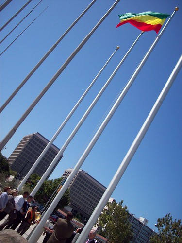 Ethiopian flag ceremonym, San Jose,  California