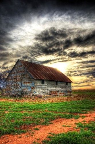 sky cloud house oklahoma field clouds countryside rust skies farm glenn rustic granite fields patterson shack hdr gmp1993