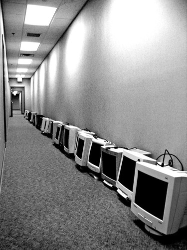 bw computer hall hallway monitor monitors fz50 panasoniclumix bkhagar aviewwithalens