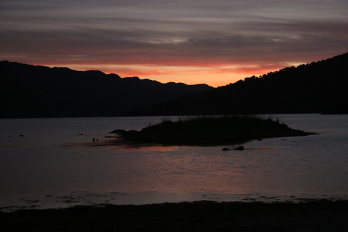 sunset lake water waikaremoana