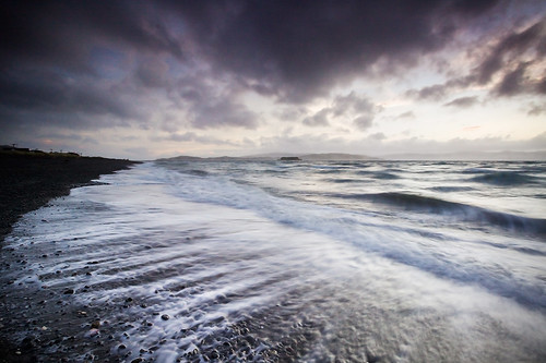 newzealand blur clouds waves stones x wash wellington eastbourne streaks photographyrocks