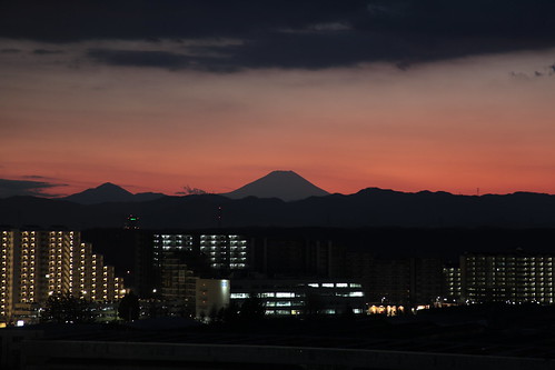 sunset mountain japan tokyo asia fuji honshu