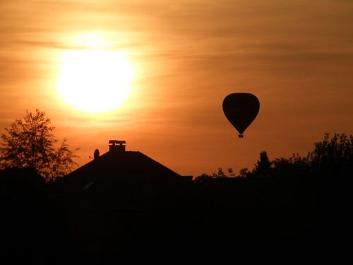 sunset sonnenuntergang ballon 2009 oldenburg