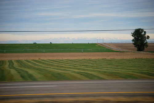 road trip travel usa snow mountains green field grass clouds unitedstates roadtrip idaho 2009
