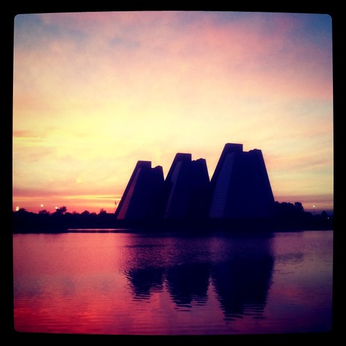 sunset architecture square indianapolis may squareformat collegepark 2011 thepyramids iphoneography instagramapp xproii uploaded:by=instagram