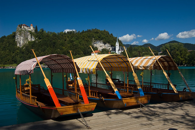 Lake Bled gondolas