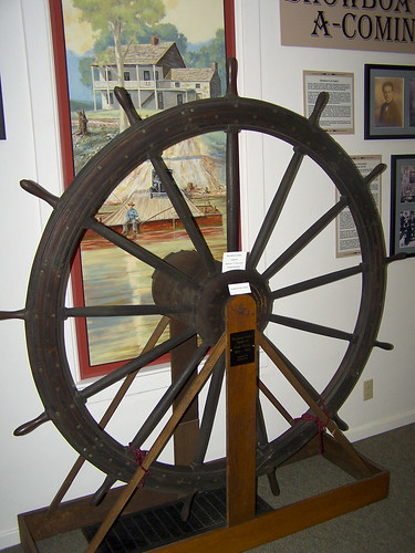 museum wooden indiana steam steamboat ferryboat pilotwheel vevay switzerlandcounty ©pauldseigle woodenpilotwheel