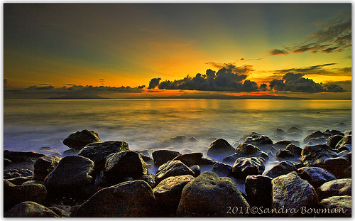 beach water sunrise maluku bula ternate i ndonesia