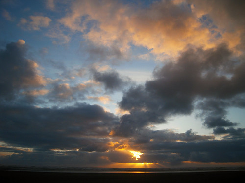 ocean sunset sky beach clouds washington pacificocean pacificbeach