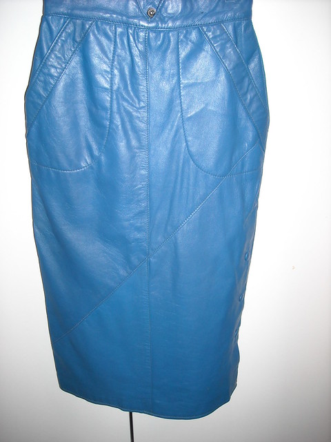 light blue leather skirt | Flickr - Photo Sharing!