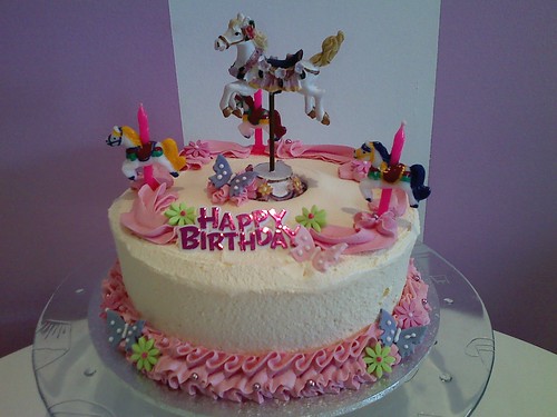carousel birthday cake
