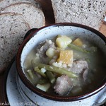 Suppe, herzhaft  mit Lamm und Perlgraupen