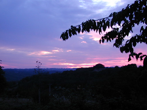 sunset france périgord plazac boscara