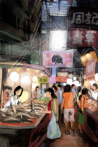 painting taiwan brushes illustrator streetview iphone handdraw