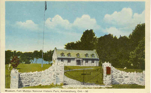 postcard amherstburg fortmalden