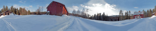 winter panorama snow sweden 360 sverige värmland equirectangular