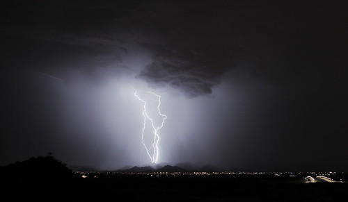 longexposure arizona night monsoon lightning whitetankmountains