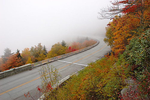 bridge autumn fall fog d70s northcarolina viaduct explore blueridgeparkway grandfathermountain linncoveviaduct linncove