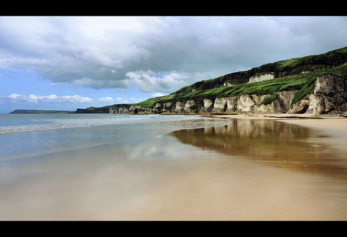ireland sea beach water landscape northernireland ulster portrush antrim antrimcoast whiterocks causewaycoast