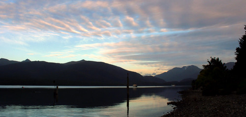 morning newzealand clouds sunrise reflections lakes southisland teanau novazelândia fjordland