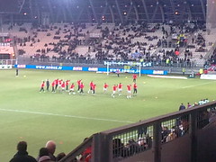 Les joueurs parisiens lors de Grenoble 0-0 PSG