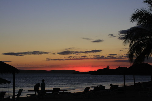 sunset beach puertorico caribbean guanica canon40d