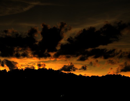 sunset silhouette highdynamicrange settingsun photomatix tonemapping bergholzohio