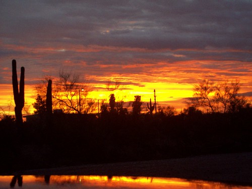 morning arizona clouds sunrise florence desert