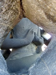 inside a Borobodur stupa