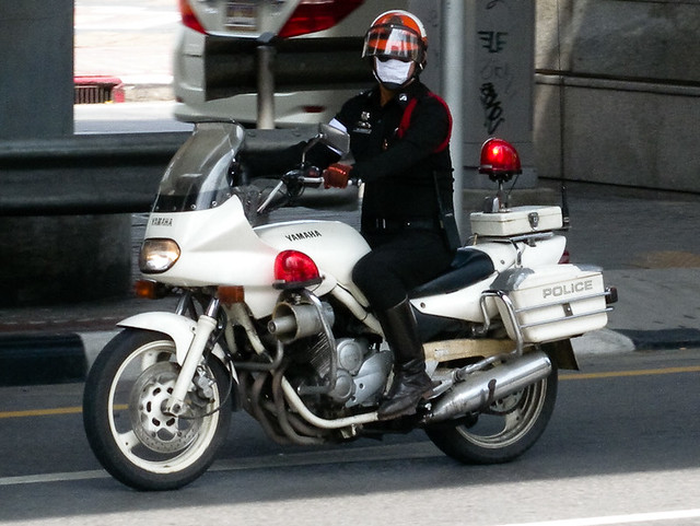 Police escort in indianan